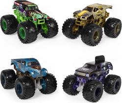 Toy Monster Jam revela o aço que muda de cor, pacote com 4 unidades 1:64