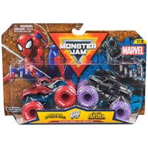 Toy Monster Truck Monster Jam Marvel Homem-Aranha Vs Pantera Negra