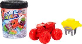 Toy Monster Trucks Hot Wheels Color Reveal 1:64 com tanque de água