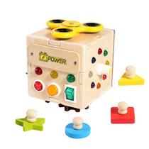 Toy Montessori LED Switch Light Busy Board Multifuncional