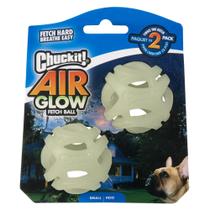 Toy para cães Chuckit! Bola Air Glow Fetch pequena (5 cm) para cães de 0 a 9 kg