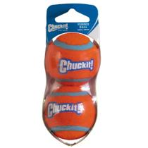 Toy para cães Chuckit! Bola de tênis pequena para cães, 0-9 kg, pacote com 2