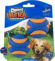 Toy para cães Chuckit! Bola Ultra Squeaker para raças médias x2