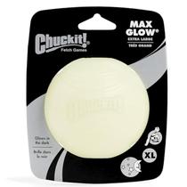 Toy para cães Chuckit! Borracha durável Max Glow Ball extra grande