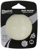 Toy para cães Chuckit! Max Glow Ball Medium para cães de 9 a 27 kg, pacote com 4 Toy para cães Chuckit! Max Glow Ball Medium para cães de 9 a 27 kg, pacote com 4