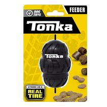 Toy para cães Tonka Tri-Stack Treat Feeder, leve, preto