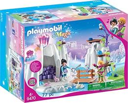 Toy Playmobil Crystal Diamond Hideout com princesa do inverno