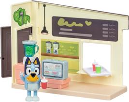 Toy Playset Bluey Juice Bar com bonecos para crianças de 3 a 5 anos