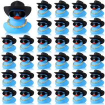 Toy Rubber Duck Squeaky Sotiff Cowgirl com conjunto de 48 acessórios