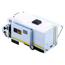 Toy RV Camper Van, escala 1/32, liga azul, com som e luz
