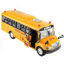 Toy School Bus Wokex Oversize Diecast com som e luz