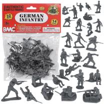 Toy Soldiers BMC CTS WW2: Infantaria alemã, 32 unidades, cinza, 6 cm de altura