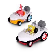 Toy SpongeBob Squarepants Pull Back Hot Rod Boats, pacote com 2 Toy SpongeBob Squarepants Pull Back Hot Rod Boats, pacote com 2