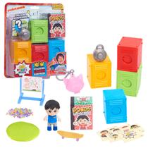 Toy Stacking Surprise Lockers Ryan's World com boneco, lodo Toy Stacking Surprise Lockers Ryan's World com boneco, lodo