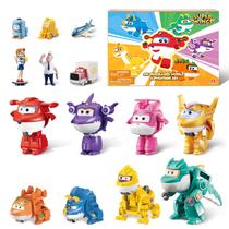 Toy Super Wings, pacote com 14 transformações, com avião e dinossauro Toy Super Wings, pacote com 14 transformações, com avião e dinossauro