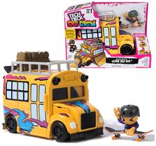 Toy Tech Deck Sk8 Crew 2 em 1 - Ônibus que se Transforma em Skate