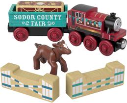 Toy Thomas & Friends Wood Rosie's Prize Pony com faixa