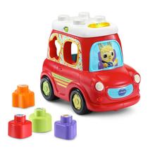Toy VTech Sort and Go Smart Car vermelho com blocos interativos