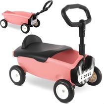 Toy Wagon RIDYEE 2 em 1 para crianças de 1 a 3 com assento removível rosa Toy Wagon RIDYEE 2 em 1 para crianças de 1 a 3 com assento removível rosa