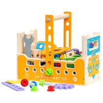 Toy Wooden Nut Assembly Toy para educação infantil