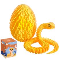 Toy WUQIREN Snake de 24 polegadas impresso em 3D com caixa de presente de ovo de dragão Toy WUQIREN Snake de 24 polegadas impresso em 3D com caixa de presente de ovo de dragão