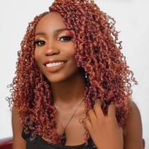 ToyoTress de cabelo de crochê Yanky Twist 30 cm, 8 pacotes, laranja