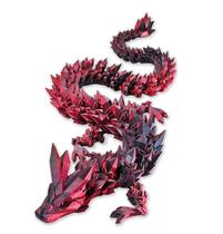 ToySupplyFun Dragão Impresso em 3D 30 cm Vermelho e Preto para Decoração