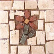Tozetto Mosaico Piccolo Fiore Ii - 13X13Cm
