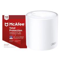 Tplink Roteador Deco X10 Ax1500 com 2 Unidades Com McAfee Total Protection para 10 Dispositivos