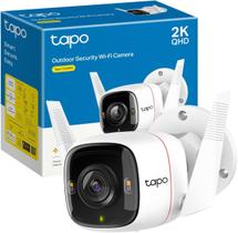 TPLink Tapo C320WS resolução 2K QHD 4MP Câmera de Segurança WiFi ou Cabo RJ45 Externa, Visão Noturna Gravação Vídeo na Nuvem IP66 à prova de água