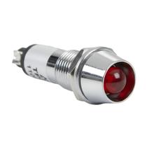 TPN-087LR Sinaleiro Miniatura com Indicador Led 8mm - 24V Vermelho