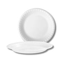 TPR-26 Prato Descartável de Isopor (26cm.) P/ Festa Bolo Refeição C/ 200 Un.