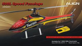 Tr500l speed fuselage yellow/red hf5025t Tr500l speed fuselage yellow/red hf5025t