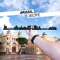 Traçado Brasil - Recife - Parede Traçado Brasil - Recife - Parede
