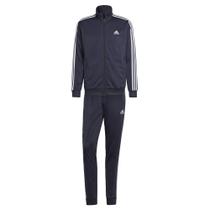 Track Suit adidas Sportswear Basic de 3 listras para homens Legend Ink/White Track Suit adidas Sportswear Basic de 3 listras para homens Legend Ink/White