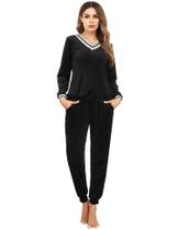 Track Suits Irevial para mulheres Crushed Velvet Black S Track Suits Irevial para mulheres Crushed Velvet Black S