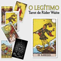 Tradicional Tarot Rider Waite Português com Saquinho e cristal 78 cartas Plastificadas Arte Original Pamela Colman Smith