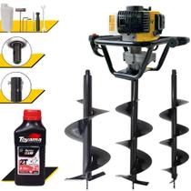 Trado Motorizado À Gasolina Lynus PSL-517 52cc 1,8HP de Potência 9.000rpm Perfurador de Solo Completo Ideal P/ Reflorestamento e Levantamento de Cercas Com Brocas 80x20, 80x25 e 80x30 + ÓLEO TOYAMA Trado Motorizado À Gasolina Lynus PSL-517 52cc 1,8HP de Potência 9.000rpm Perfurador de Solo Completo Ideal P/ Reflorestamento e Levantamento de Cercas Com Brocas 80x20, 80x25 e 80x30 + ÓLEO TOYAMA