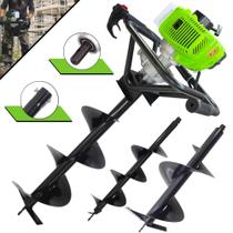 Trado Motorizado Menegotti MPS-52 À Gasolina 52cc 1,8HP 9.000rpm Motor 2 Tempos Perfurador de Solo Profissional Completo Com KIT de Brocas 80X20cm, 80X25cm e 80X30cm Trado Motorizado Menegotti MPS-52 À Gasolina 52cc 1,8HP 9.000rpm Motor 2 Tempos Perfurador de Solo Profissional Completo Com KIT de Brocas 80X20cm, 80X25cm e 80X30cm