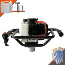 Trado Motorizado Sem Broca Vant VPS-52 À Gasolina 2T 52cc 2HP de Potência 6.500rpm Perfurador de Solo Para Mourões, Reflorestamento e Construção Civil