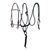 Traia De Corda Trançada Na Testeira E Rédea De Poli