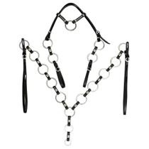 Traia de Couro de Búfalo Inox SV5505 - Preta