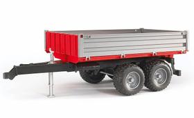 Trailer basculante Bruder Trailer basculante com lados cinza Trailer basculante Bruder Trailer basculante com lados cinza