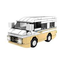 Trailer Camping 92 Peças Brinquedo Educativo Infantil com Blocos Coloridos para Montagem Coordenação Motora