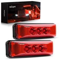 Trailer de caminhão LED com luz vermelha, marcador frontal e traseiro, 2 unidades Trailer de caminhão LED com luz vermelha, marcador frontal e traseiro, 2 unidades