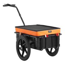 Trailer de carga de bicicleta VEVOR com capacidade de carga de 40 kg com tampa impermeável