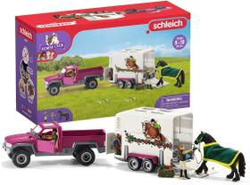 Trailer e caminhão Toy Horse Playset Schleich Horse Club Trailer e caminhão Toy Horse Playset Schleich Horse Club