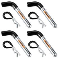 Trailer Hitch Pin TOPSHINE 5/8" com vinil revestido de borracha, pacote com 4