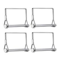 Trailer Hitch Pin Truleego, pacote com 4 unidades de aço revestido de zinco de 1/4 x 10 cm