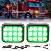 Trailer Lights Nilight 12LED Magnetic Wireless 2PCS Green